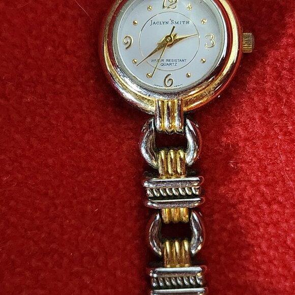Jaclyn Smith Two Tone Metal Water Resistant Quartz Japan Movement Vintage Watch main image 6